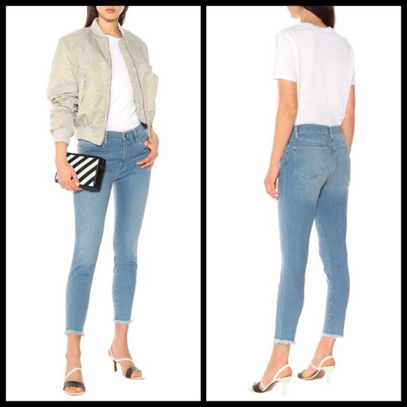 💕FRAME💕 Le High Skinny Micro Shredded Hem Jeans - Picture 8 of 16